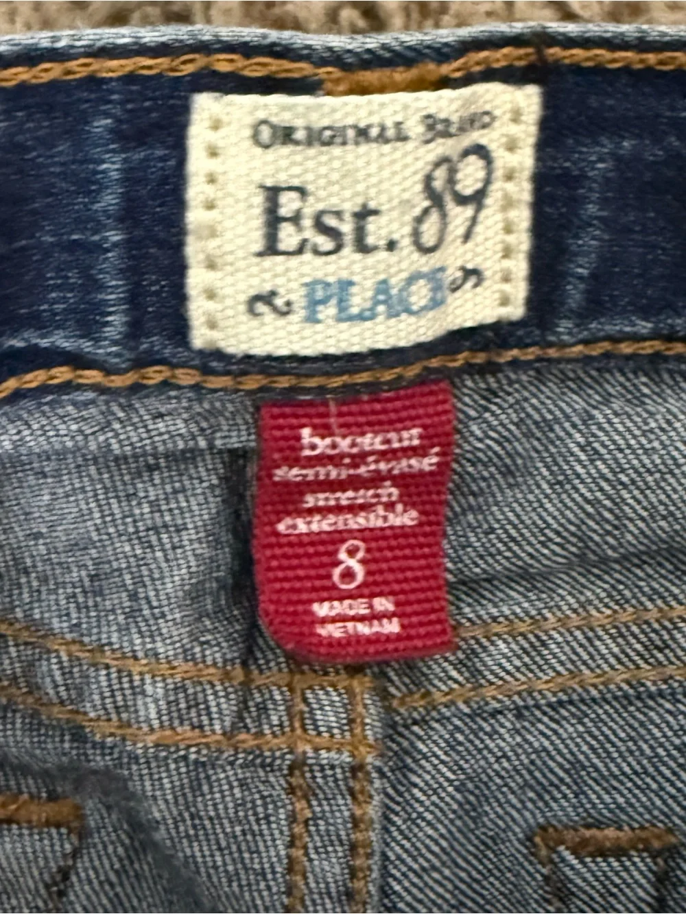 The Children's Place Girls' Medium Blue Bootcut Jeans